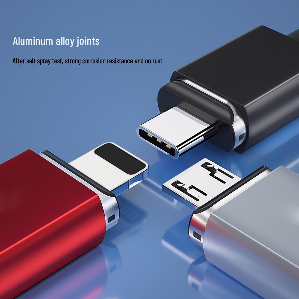 Magnetic Nylon Braided 3-in-1 Fast Charging Cable