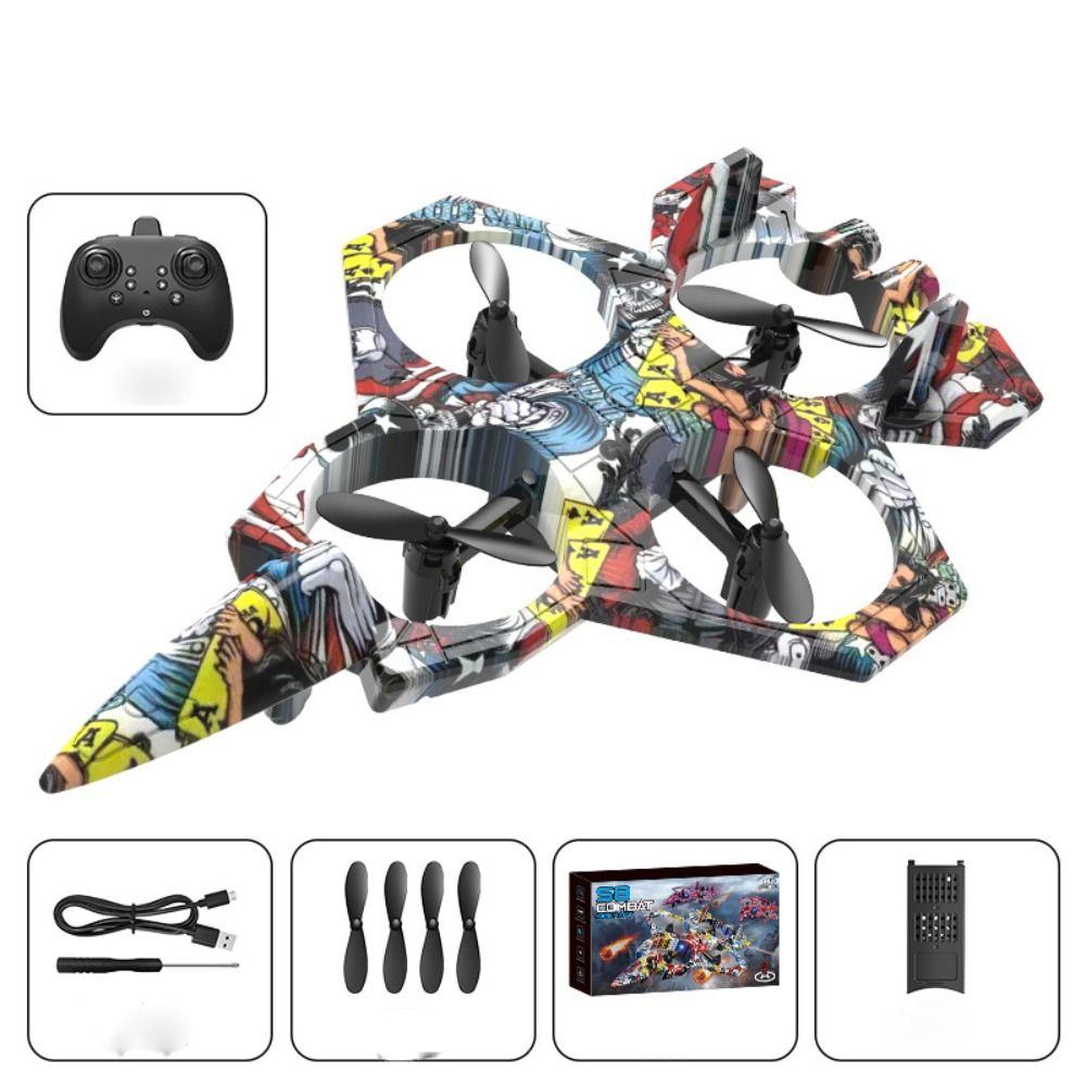 EPP Foam Four Motor Helicopter Toy Rechargeable RC Hobby Jet Plane  Parent-child Interaction