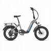 JOBOBIKE ROMER - 250 W - 48 V - 15 Ah - Vélo Électrique Pliable - Vitesse Maximale 25 Km/h - 20 × 3,0 Pouces - Gris