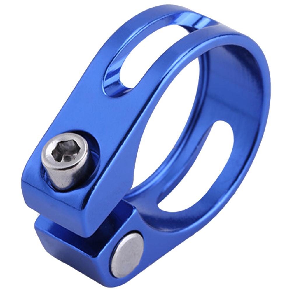 Aluminum Alloy Bike Seat Post Clamp 28.6mm Bicycle Seatpost Tube Clip Bicycle Seatpost Clamp for Mountain Bike Road Bike