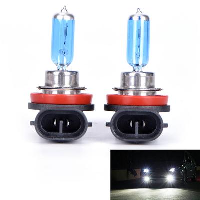 2Pcs H11 12V 55W Super Bright Ultra White Fog Halogen Bulb Car Head Light Lamps