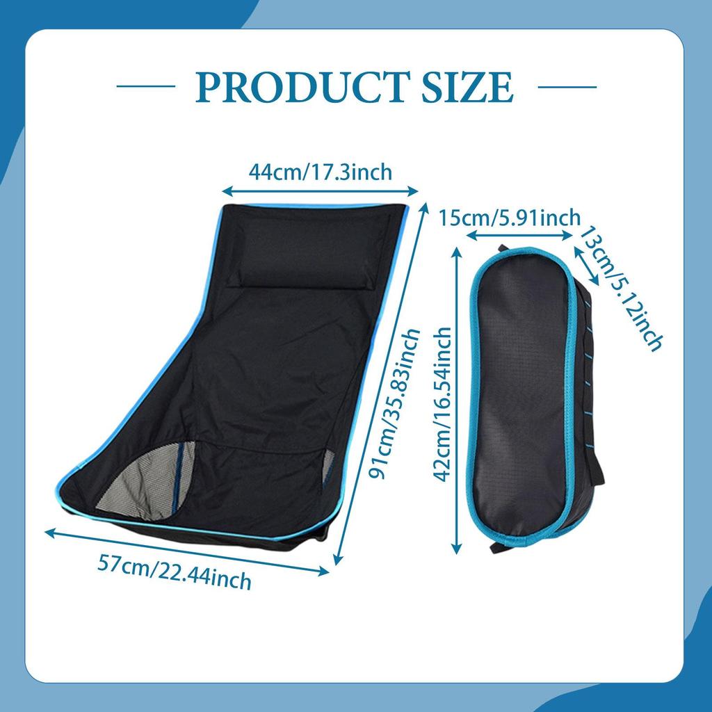 Folding Camping Chair with Bag Replacement Part Breathable Fabric Oxford Backpacking BBQ Stool Cover for Camping Fishing Garden