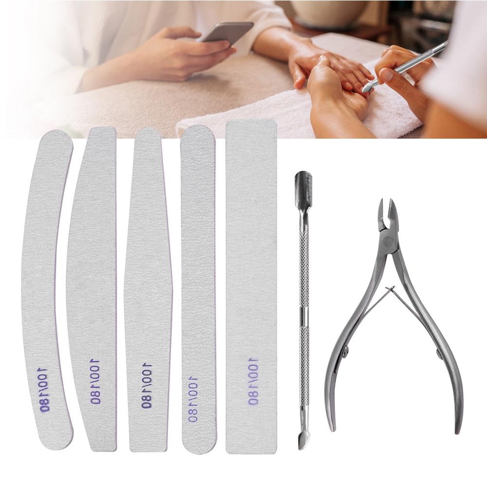 Professional Nail Art Manicure Pedicure Tool Set Nail Sanding Sponge Files Buffer Polisher