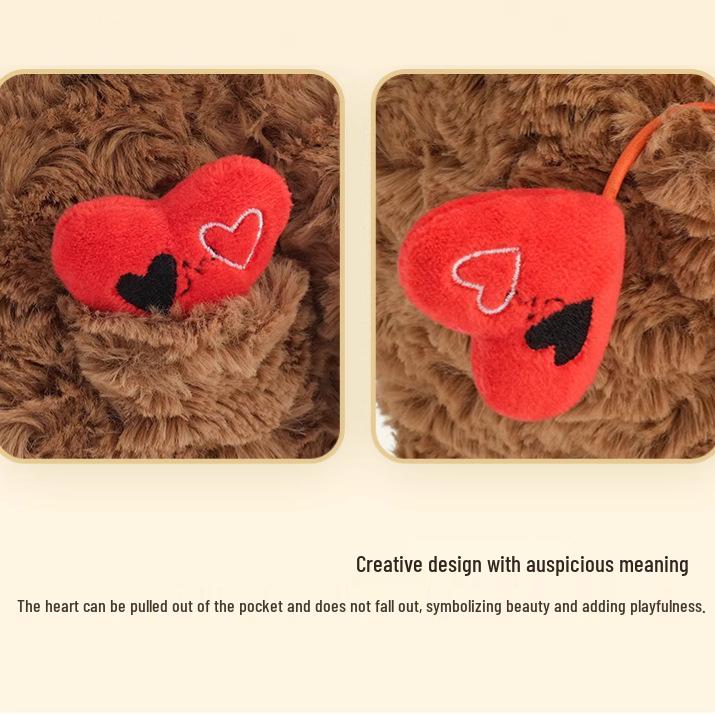 Cuddly Baby Bear Heart Plush - Valentine's Day Gift Doll
