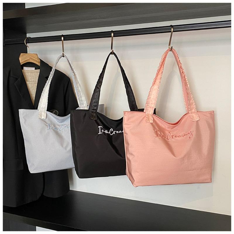 Summer New Urban Simple Style Hand Bag Letter Design Large Capacity Handbag Underarm Bag Tote Bag