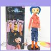 Exclusivo 6" Coraline Flexível Figura de Ação de PVC Modelo Boneca Com Listra Vermelha Para Colecionadores