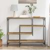 Console Table with Shelf Artisan Oak 100 X 35 X 75 Cm