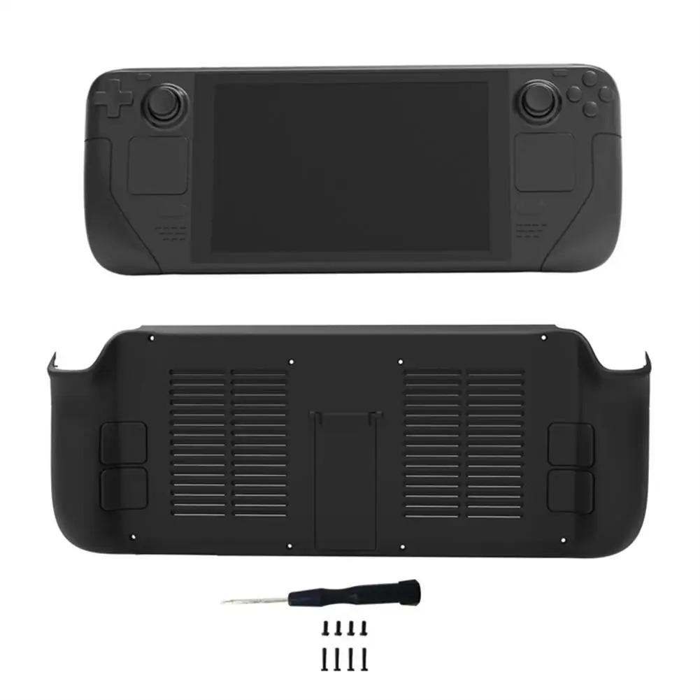 Kühlendes Rückschalengehäuse für Steam Deck, Schutzhülle mit Halterung, stoßfestes Spielekonsolen-Zubehör