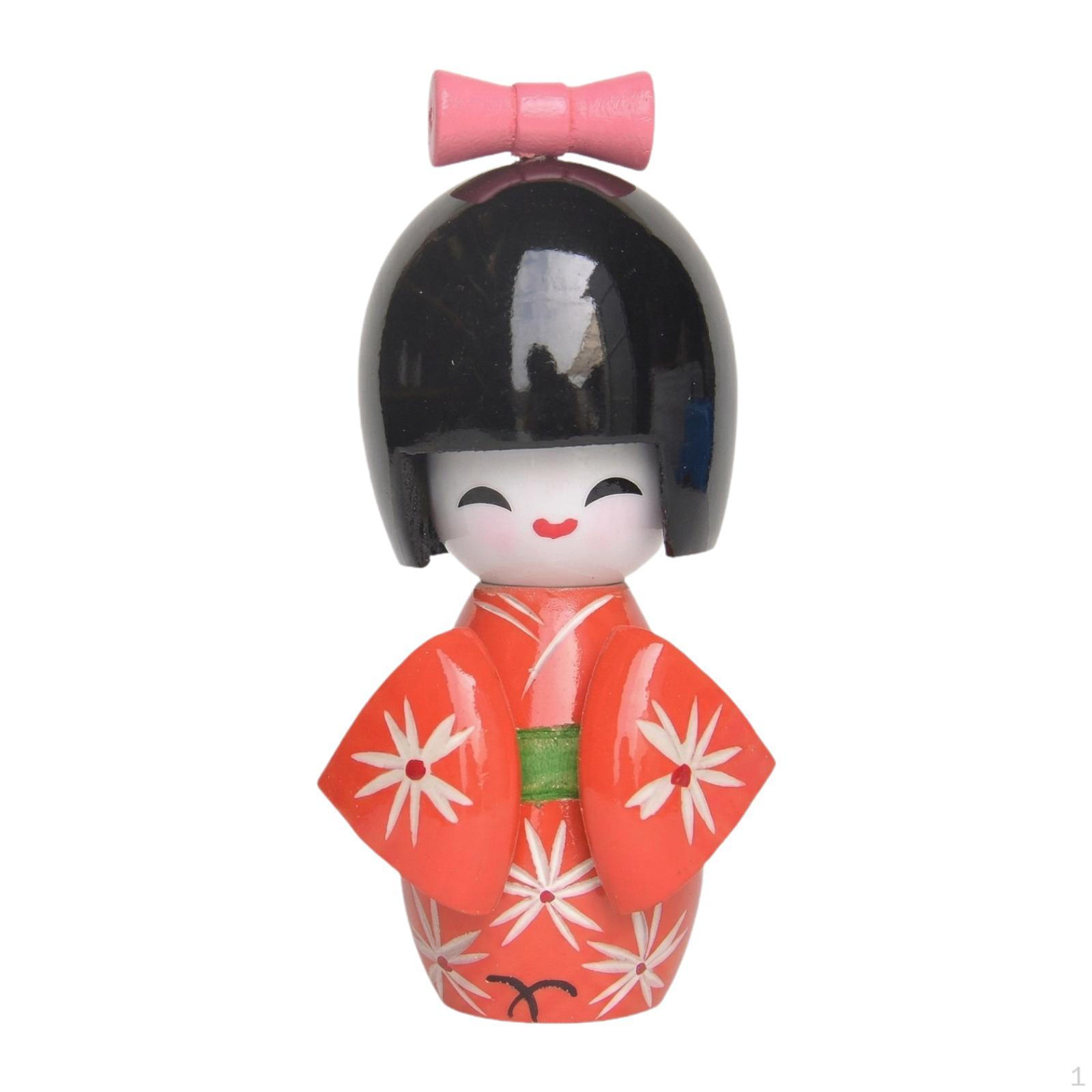 

3.5-inch Miniature Japanese Decorative Figure, Birthday Gift, Cartoon Doll, Desktop Cabinet Red B