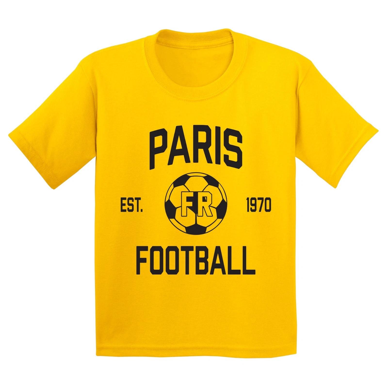 Paris Football Arch Logo Away Youth T-Shirt - Daisy XL