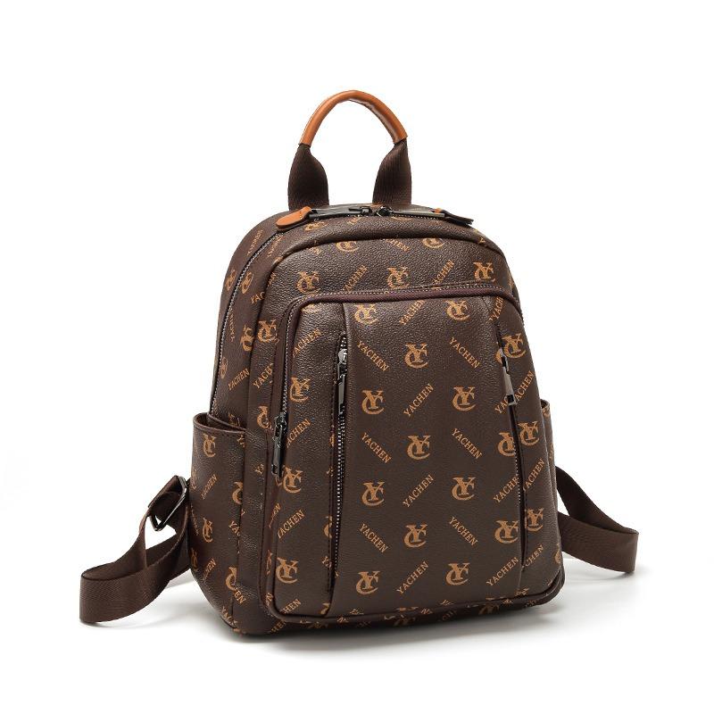 Backpack Women's New Fashion Backpack High-end Women's Bag Popular Travel Leisure Versatile Bag