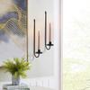 Wall Mount Candlestick Holder Metal Candlelight Dinner Props Candle Stand  Dining Table Decoration