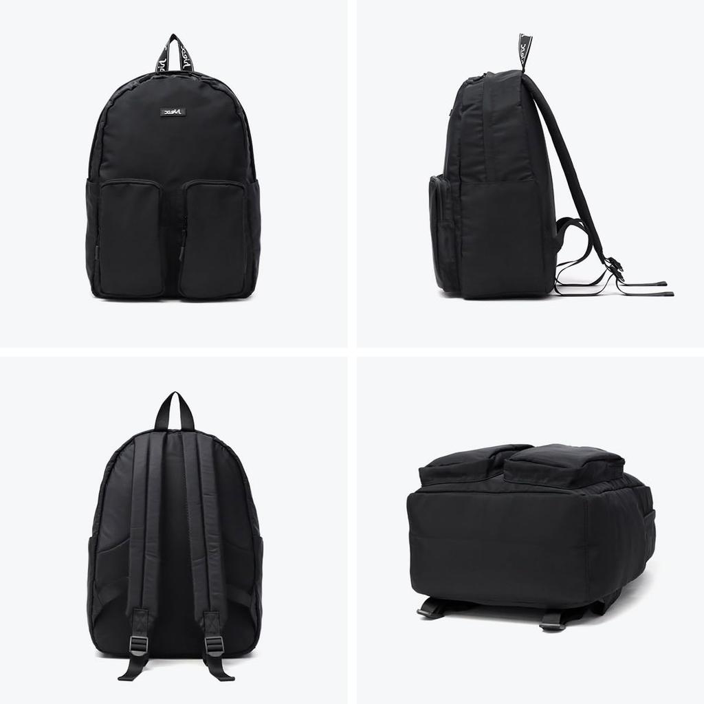 [X-girl] Sac à dos avec bande jacquard logo SAC À DOS BANDE JACQUARD LOGO 105251053009 NOIR TAILLE UNIQUE