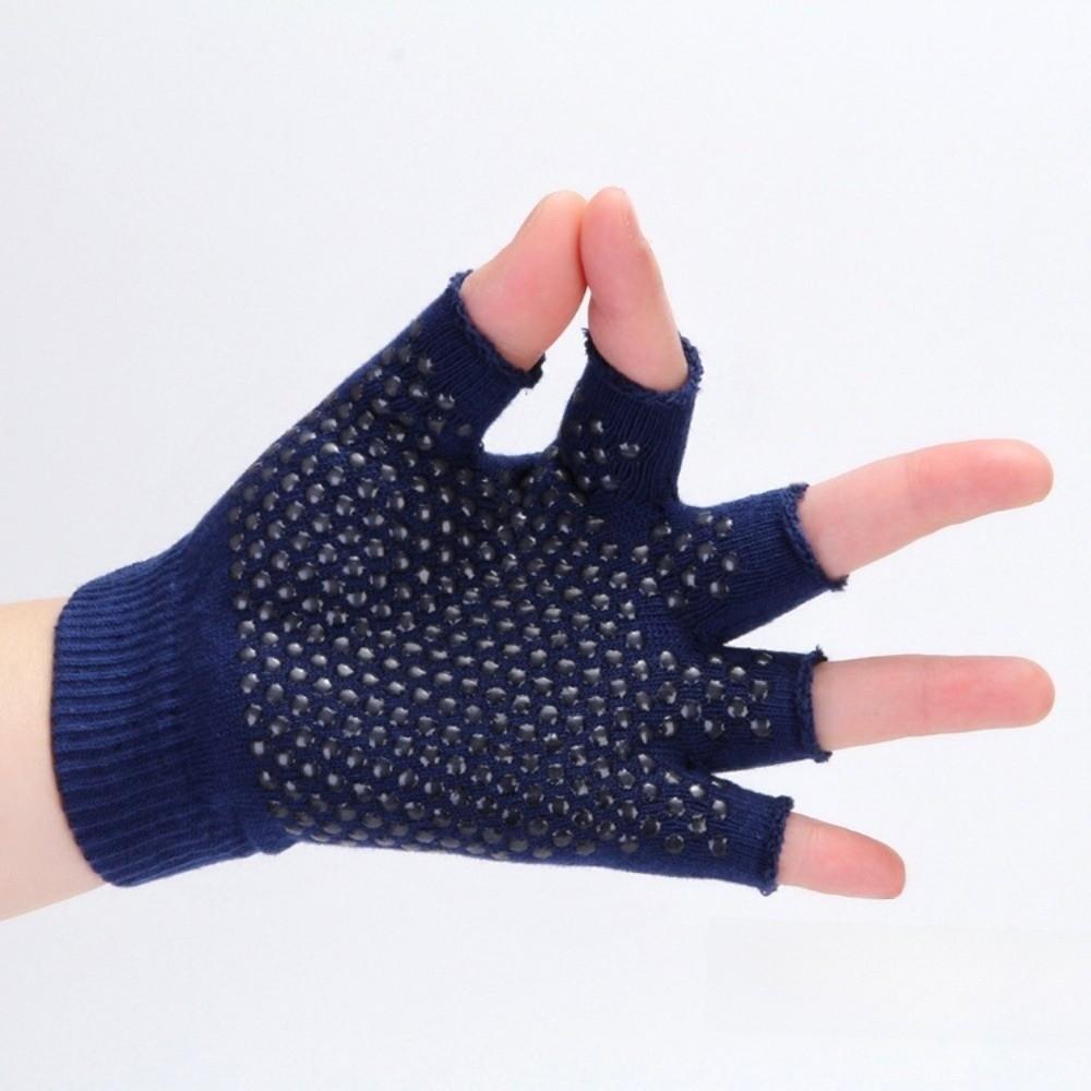 1 Pair Knitted Yoga Gloves Lightweight Cycling Gloves Fingerless Gloves Fitness Exercise