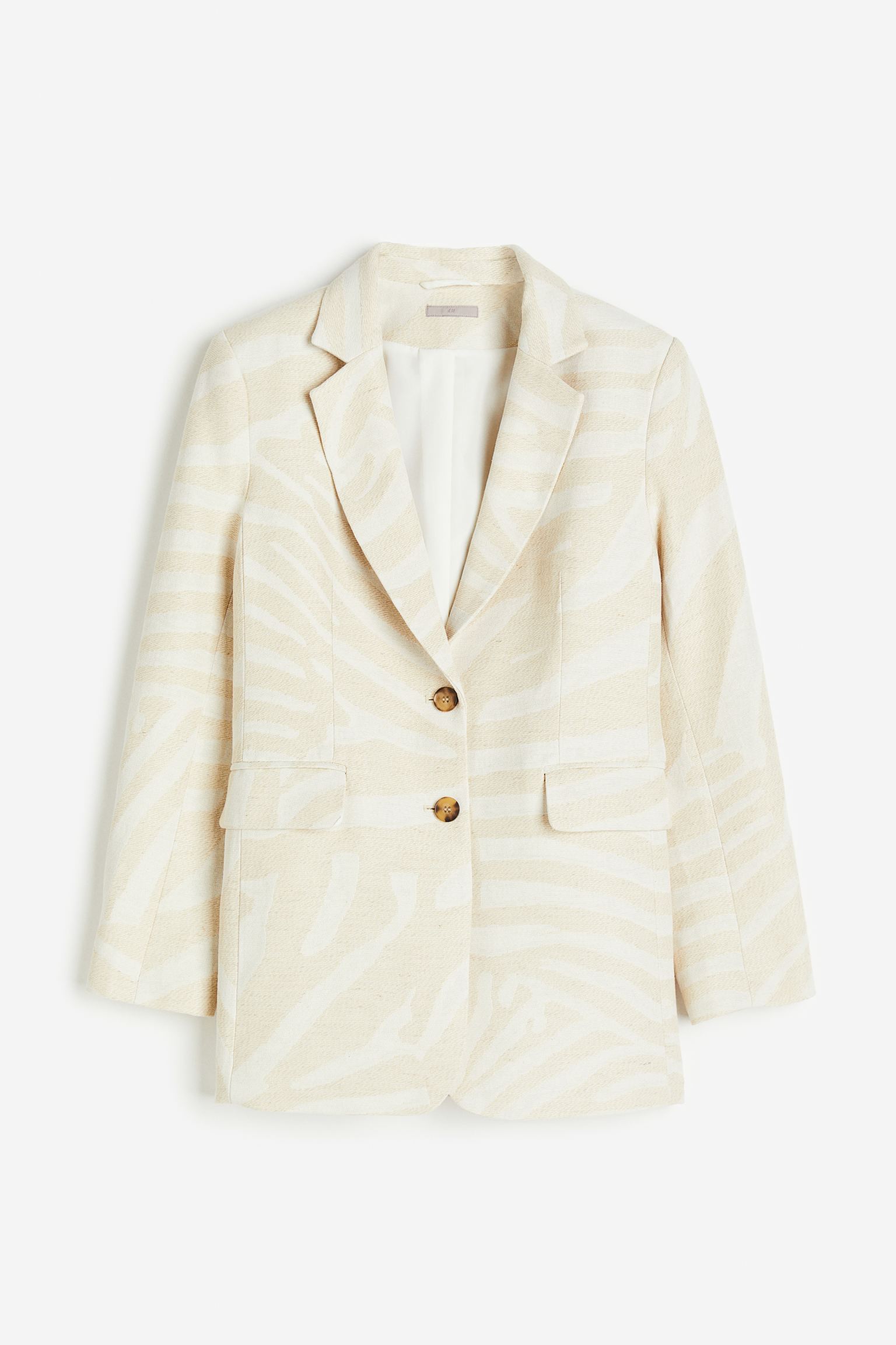 

Textured-weave blazer