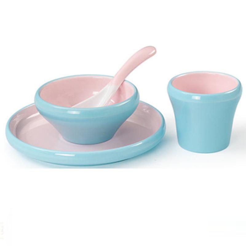 Restaurace v čínském stylu Hotel Melamin Dvoubarevná sada čtyřdílného kreativního nádobí z imitace porcelánu proti pádu