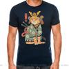 2025 Newest Design Catana Kawaii Harajuku T Shirt Unisex Ninja Cat Tshirt Samurai Cat Anime Tshirt Japanese Kaiju Sushi Cat Tshirt