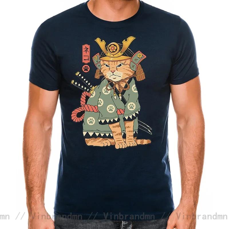 2025 Newest Design Catana Kawaii Harajuku T Shirt Unisex Ninja Cat Tshirt Samurai Cat Anime Tshirt Japanese Kaiju Sushi Cat Tshirt
