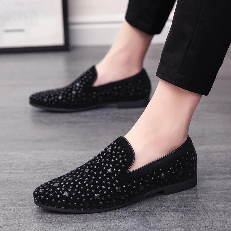 

Модные мужские мокасины кожаные туфли для мужчин туфли-лодочки элегантная обувь модные мужские туфли на плоской подошве обувь для клубных вечеринок мужские Zapatos Hombre 11