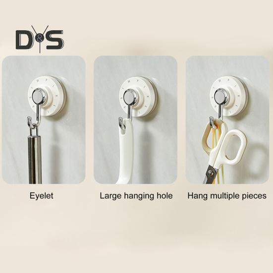 3-teilige Saugnapfhaken, robuste, schwingende Magnethaken, starke Tragfähigkeit, einfach zu installieren, für Küche und Bad