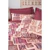 Parure de lit - 1 housse de couette 220 x 240 cm + 2 taies d'oreiller 60 x 60 cm - 100% coton renforcé - Rouge