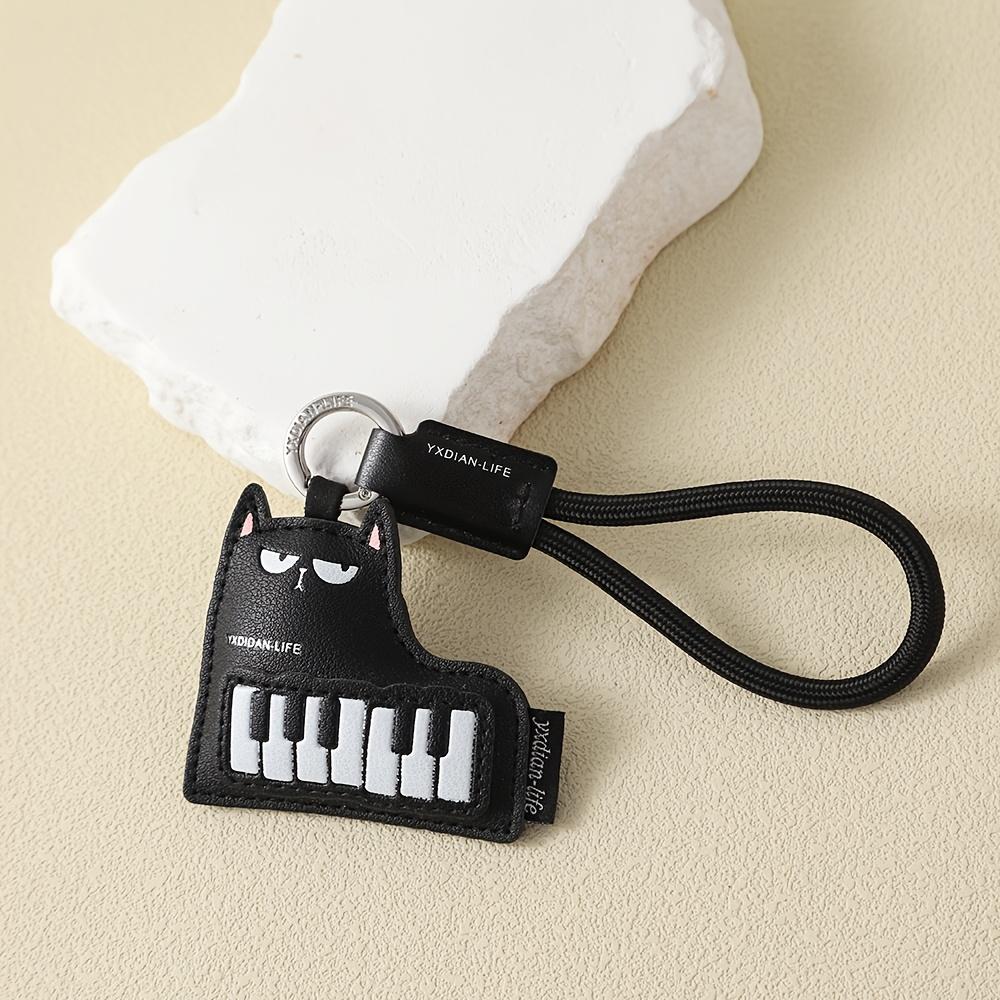 Miniso Cute Cat Musical Instrument Violin Piano Guitar Cartoon Pendant/Creative Bag Ornament/Car Keychain School Bag Ornament