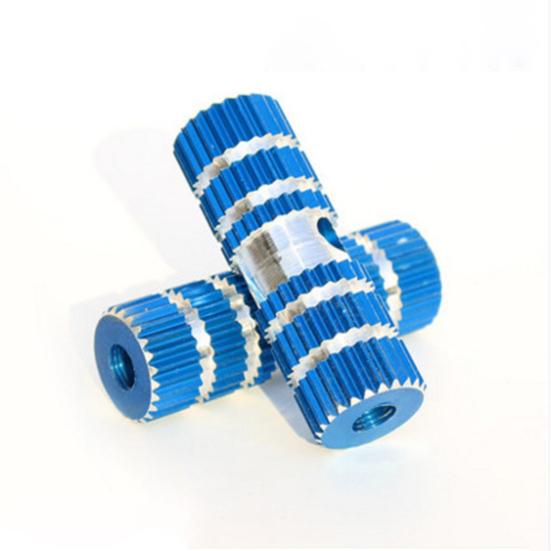 1 Pair Anti-slip Groove Strong Load-bearing High Hardness Bike Rear Pedals Aluminum Foot Rest Pegs Bike Accessories