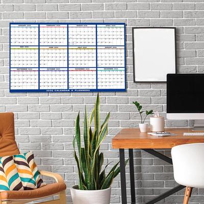 Large Wall Calendar Dry Erase 12 Month Wall Calendar Planner 2026 24 X 36 Inch Yearly Schedule Organizer for Indoor Home Fridge