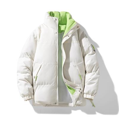 Winter Men's Warm Cotton Jacket, Casual Versatile Couple Stand Collar, Bread Jacket, Cotton Jacket