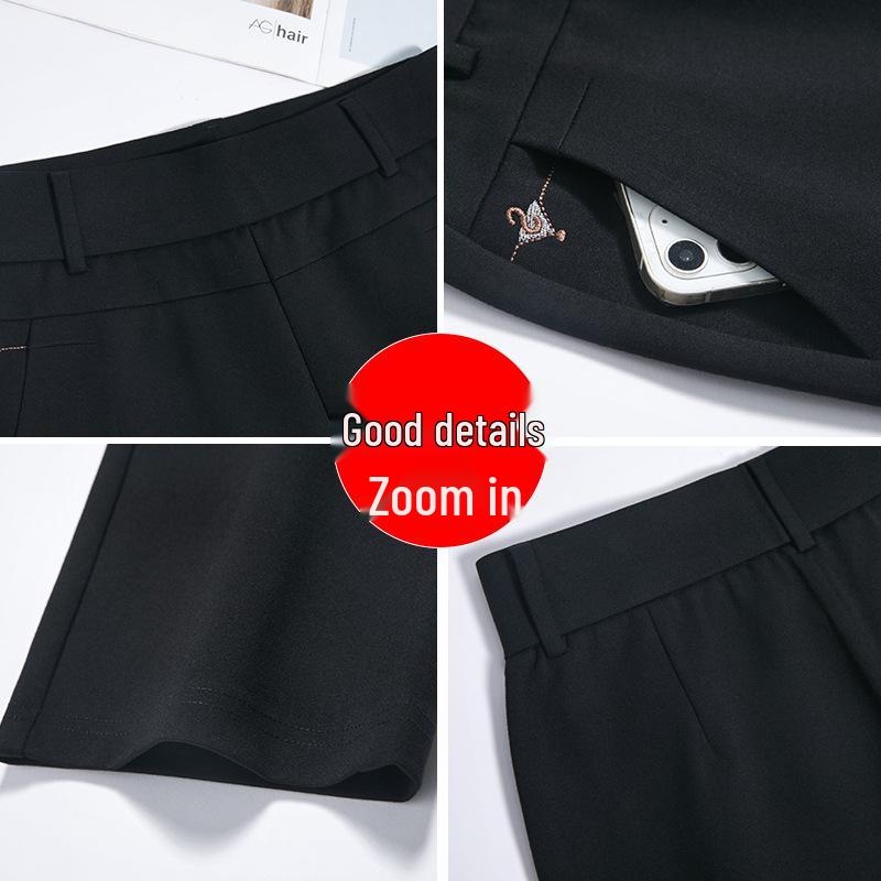 Jinbao Women's Autumn High-Waist Cotton Casual Straight Leg Pants for Middle-Aged and Elderly Moms, Plus Size Leggings.