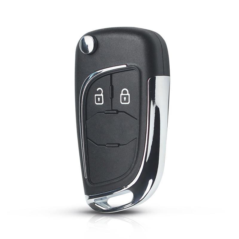 KEYYOU 10pcs Modified Folding Remote Car Key Shell Fob Case For Chevrolet Cruze Epica Lova Camaro Impala For Opel HU100 Logo