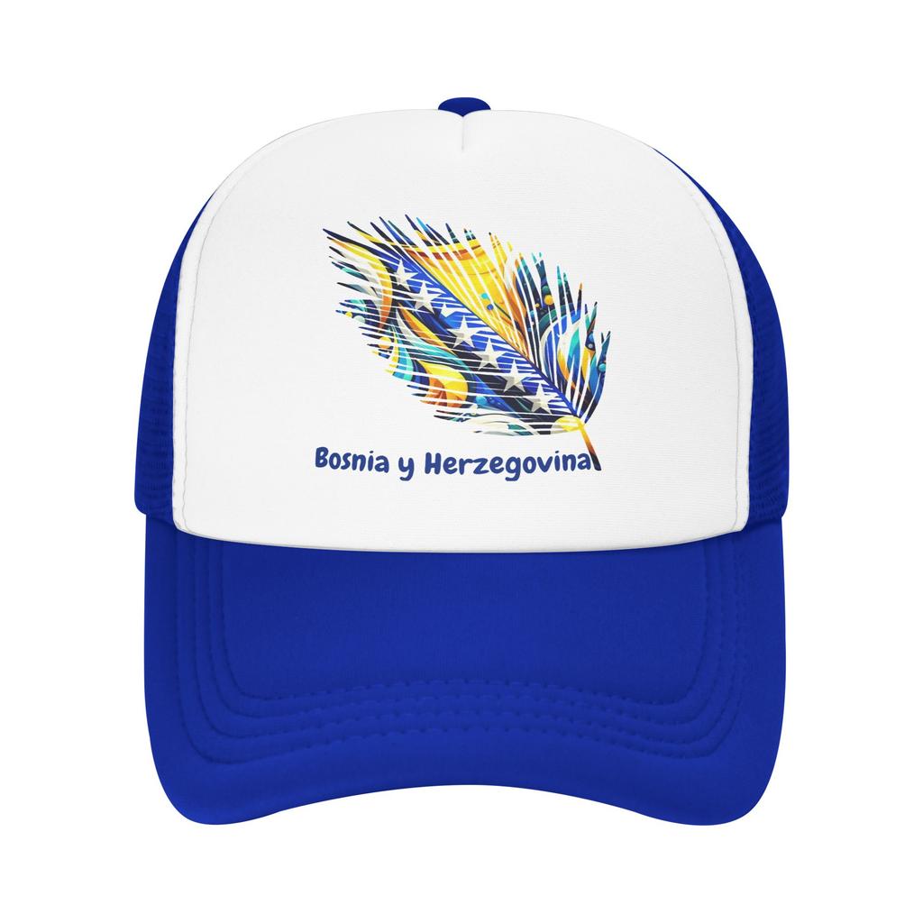 Bosnia and Herzegovina Flag Cap For Unisex Women Cool Baseball Cap Trucker Hat Travel Headewear Adjustable