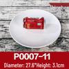 White Melamine Plastic Round Plate for Catering and Restaurant Dining
