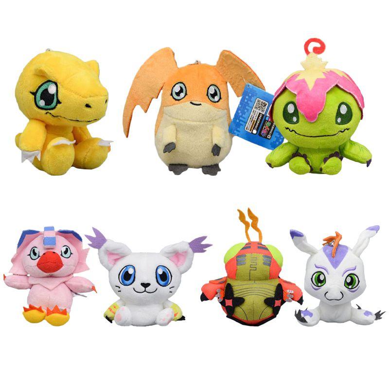 Adorable Digimon Plush Patamon Agumon Palmon Biyomon Keychain For Kids And Fans
