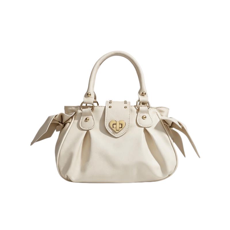 Retro Commuter Shoulder Bag - Solid Color Niche Design for Women