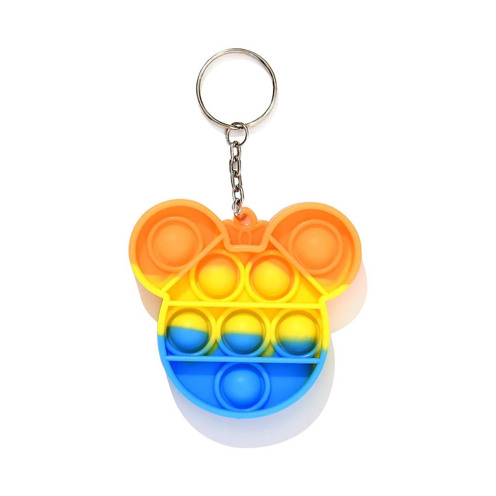 Klíčenka na klíče, bublinková hračka, hračky pro úlevu od stresu pro dospělé děti