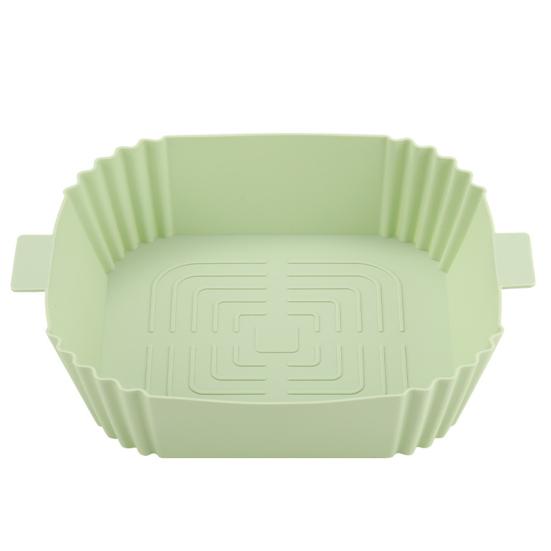 

Противень для выпечки для аэрофритюрниц, водонепроницаемый, маслостойкий, многоразовый, с антипригарным покрытием, термостойкий, с двойными ручками, замена для духовки-аэрофритюрницы зелёный