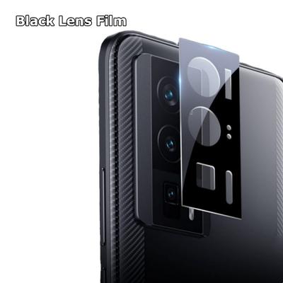 Για Xiaomi Poco F5 Pro Κάμερα Μαύρη Επιμετάλλωση Μεταξοτυπία Φακός 9H Τζαμένι Προστατευτικό Φιλμ Φύλακας