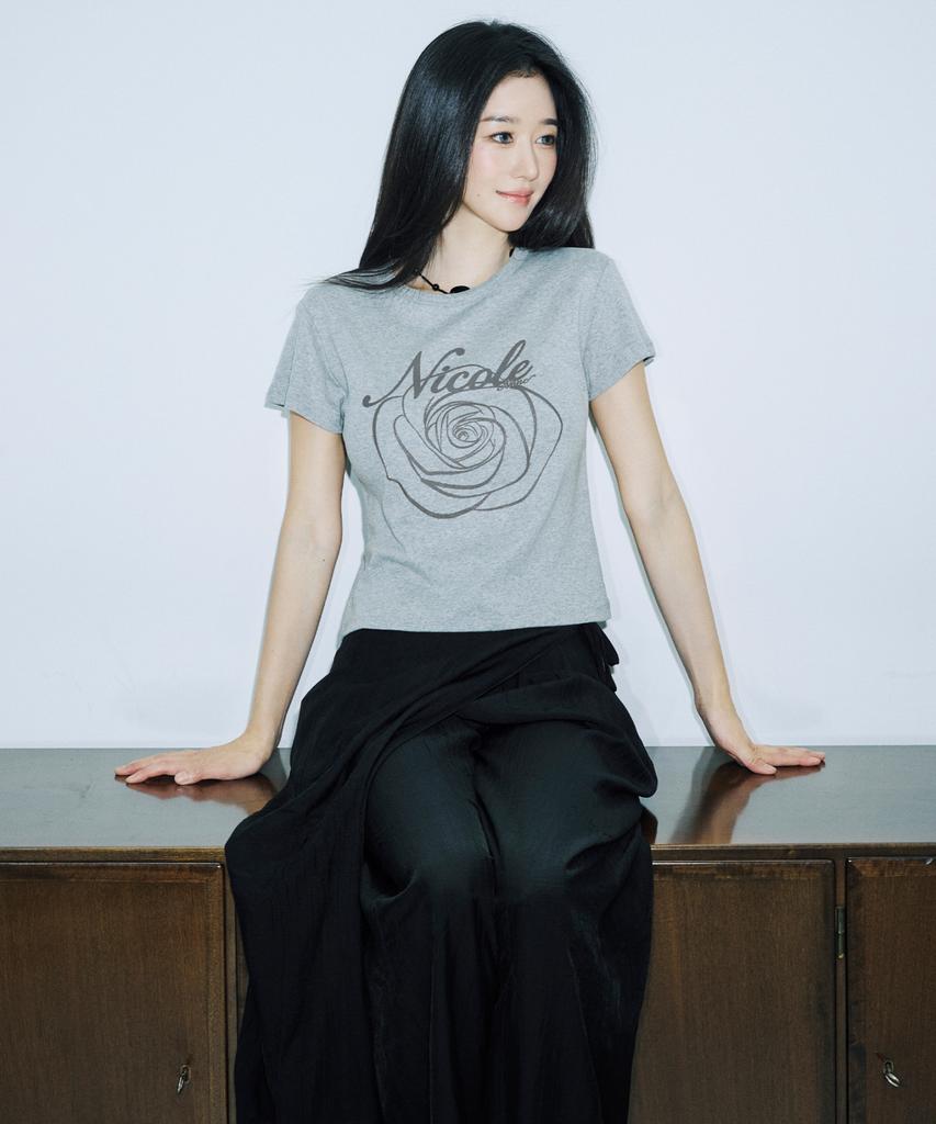Nigaennikol Wrinkle Layered Wrap Skirt Pants_Black