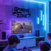 SUPERDANT Gaming Zone Wall Stickers Black Gamepad Wall Decor Stickers Game Room Decals Gaming Zone Vinyl Art for Bedroom Games Room Playroom for Game