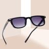 SO&EI Mode Quadratisch Damen Luxus Sonnenbrille Vintage Nieten Herren Blau Grün Tönungen UV400 Trendige Sonnenbrillen
