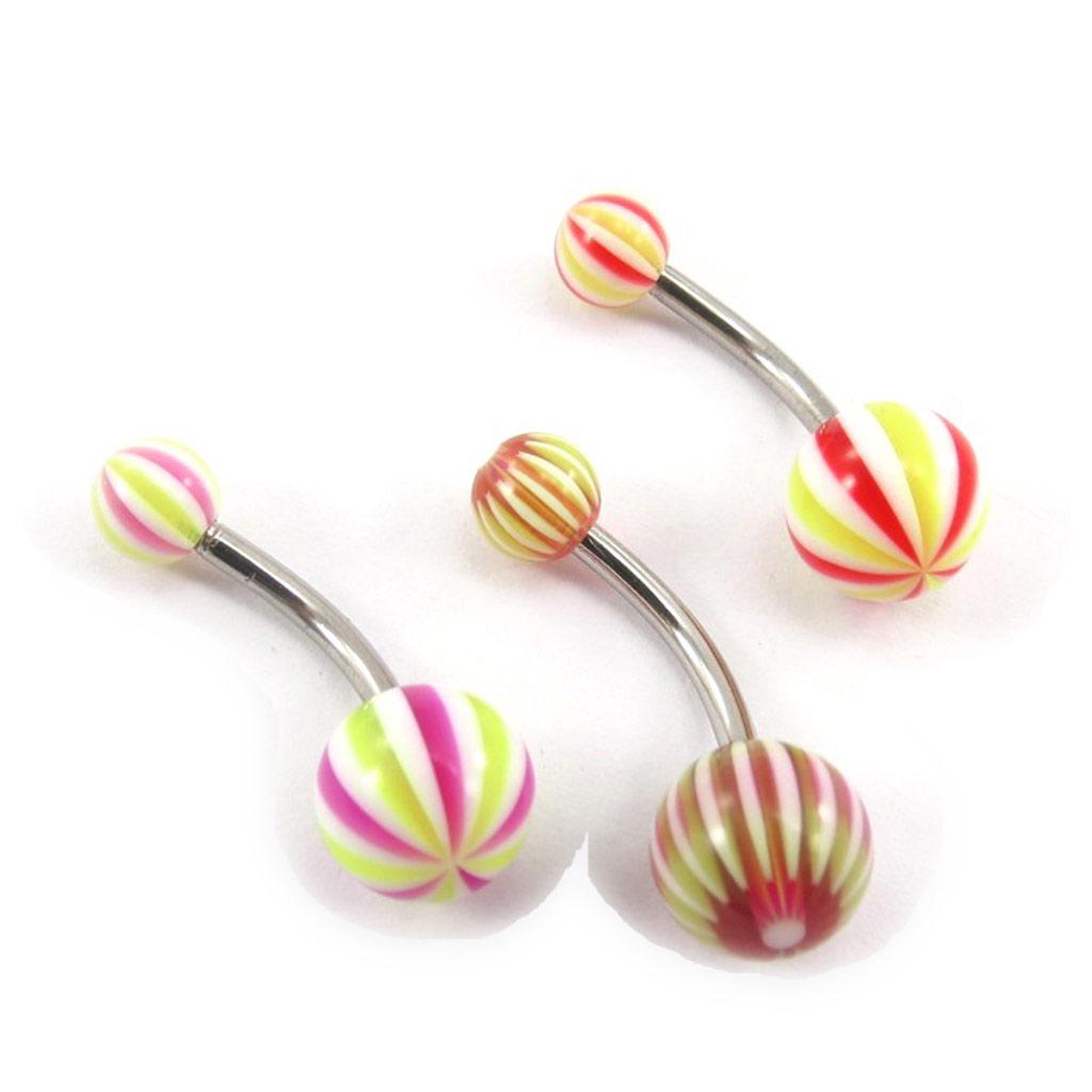 Les Trésors De Lily [J9573] - Set de 3 Body Piercing 'Tecno'
