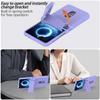 Spring Hinged Kickstand Holder Case For Samsung Z Flip 8 Flip7 FE Galaxy Z Flip 7 6 5 2 Credit Card Slot Lens Protect Cover