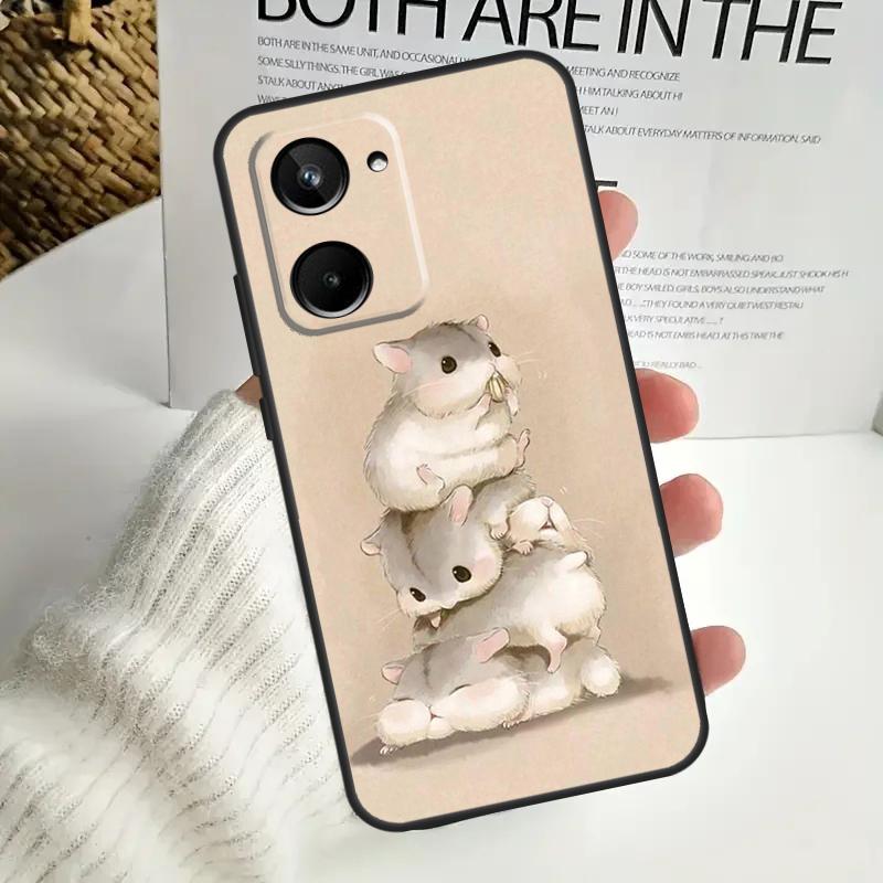 Hamsters For Realme GT6 GT7 15 Pro 10 11 12 13 14 Pro Plus C55 C71 C75 C67 C63 C61 C53 C35 C65 Case