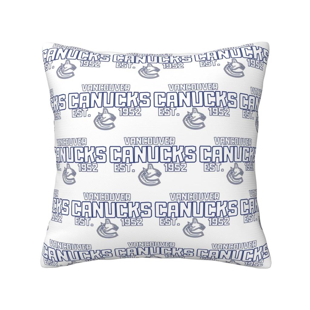 Vancouver Canucks Hockey Canada Square Pillowcase Cushion Cover Pillow Case Throw Pillow Cover for Home Sofa Living Room