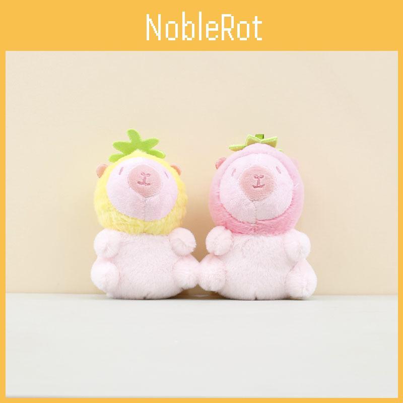Charming Soft Plush Capybara Keychain Adorable Cuddly Doll Bag Charm Accessory