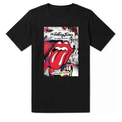 T-shirt Été 2025 Rock Punk Européen et Américain The Rolling Stones Été Coton Col Rond Manches Courtes Mode T-shirt Homme