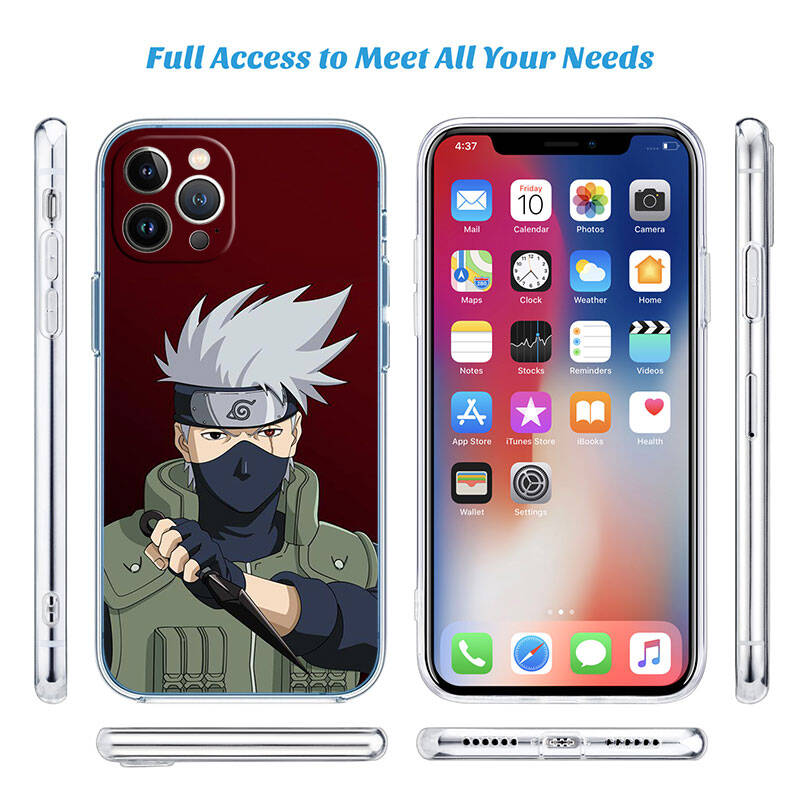 MH100 Naruto Kakashi Case for Motorola E7 G6 G7 G8 G9 Plus Power Play G10 G20 G04 E30 E40 E22 E20 E13 E15 G22 G23 G05 G75 G35 G55