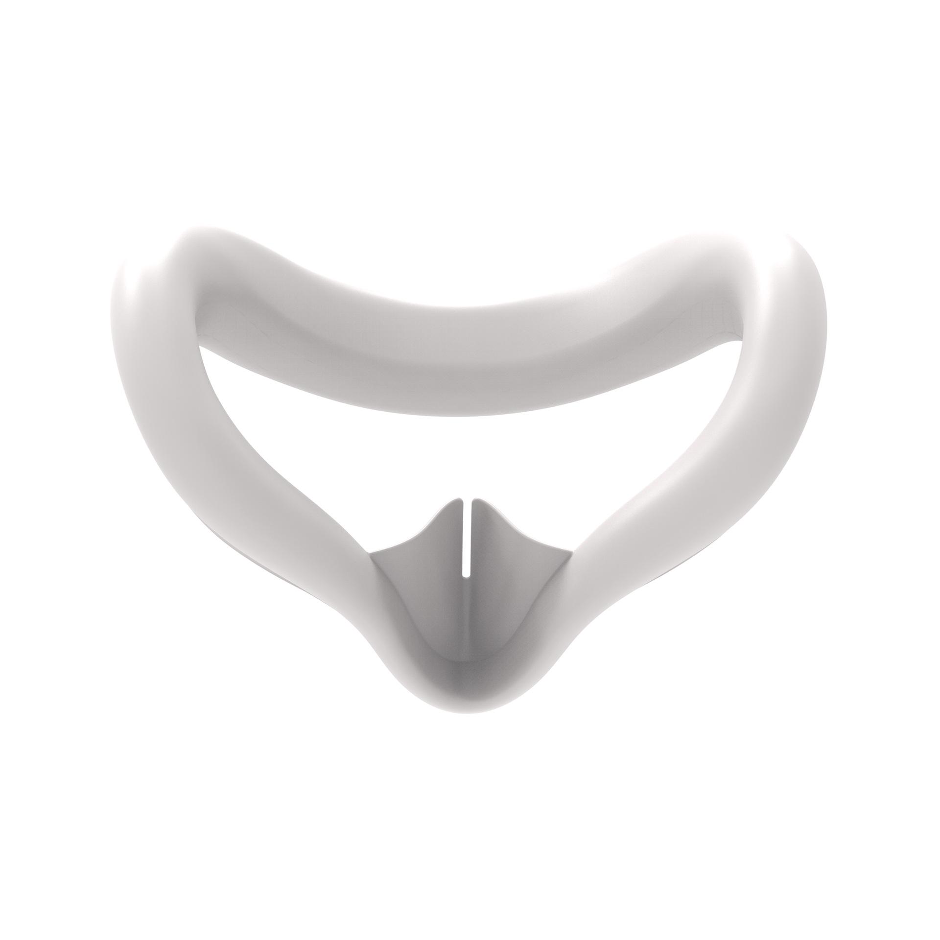 

Silicone Light-Blocking Face Cover Eye Mask for Meta Quest 3 - Sweat-Proof, Skin-Friendly Accessory светло-серый