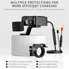 Digital 78W Pd30W+Qc3.0 Motorcycle Usb Charger With Retractable Cable Quick Phone Charger With Voltmeter & Independent Switch